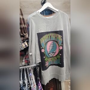 Recycled Gray Grateful Dead Sweatshirt Size 2X